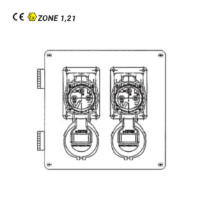Boîtier Multiprise ATEX 2 Prises 1P+N+T